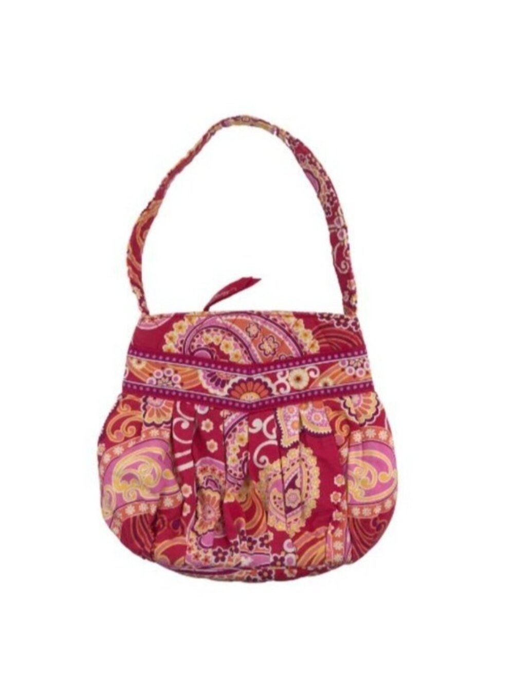 Vera Bradley Fun Hannah Mini Raspberry Fizz Retired 9" x 2.25" x 7.5